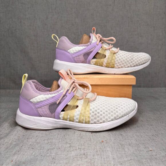Vionic Adore Sneakers White Purple Mesh Pull On Slip On Shoes Women's Size 7 - Picture 2 of 11